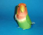 PaperCraft kit Love Parrots paper model crafting kit PDF plans to print cut & glue DIY paper craft template for hobby puzzle decor - Image 2