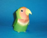 PaperCraft kit Love Parrots paper model crafting kit PDF plans to print cut & glue DIY paper craft template for hobby puzzle decor - Image 3