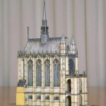 PaperCraft kit Sainte Chapelle Chapel architecture 3d paper model crafting PDF plans DIY template