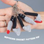 Crochet Halloween keychain pattern, Halloween amigurumi pattern, Crochet Halloween decor, Halloween crochet ornaments
