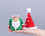 Crochet patterns Santa gnome bowl, Amigurumi Christmas gnome decor, Christmas gnome amigurumi pattern, Crochet Christmas ornaments - Image 7