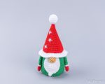 Crochet patterns Santa gnome bowl, Amigurumi Christmas gnome decor, Christmas gnome amigurumi pattern, Crochet Christmas ornaments - Image 9