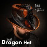 Leather Dragon Hat Pattern: Epic Cosplay (PDF & DXF)