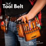 Leather Tool Belt Pattern: Triple Pocket Design (PDF & DXF)
