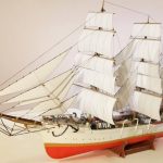 PaperCraft kit Dar Pomorza Sailing Ship 3d paper model crafting kit PDF plans to print cut & DIY paper craft template