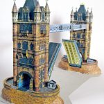 PaperCraft kit Tower Bridge London 3d paper model crafting kit PDF plans DIY template