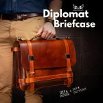 Diplomat Briefcase Leather Pattern: Laptop Bag (PDF & DXF)