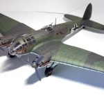 PaperCraft kit Heinkel He 111 airplane 3d paper model crafting PDF plans DIY template