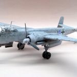 PaperCraft kit Heinkel He 219 Uhu eagle-owl airplane 3d paper model crafting PDF plans DIY template