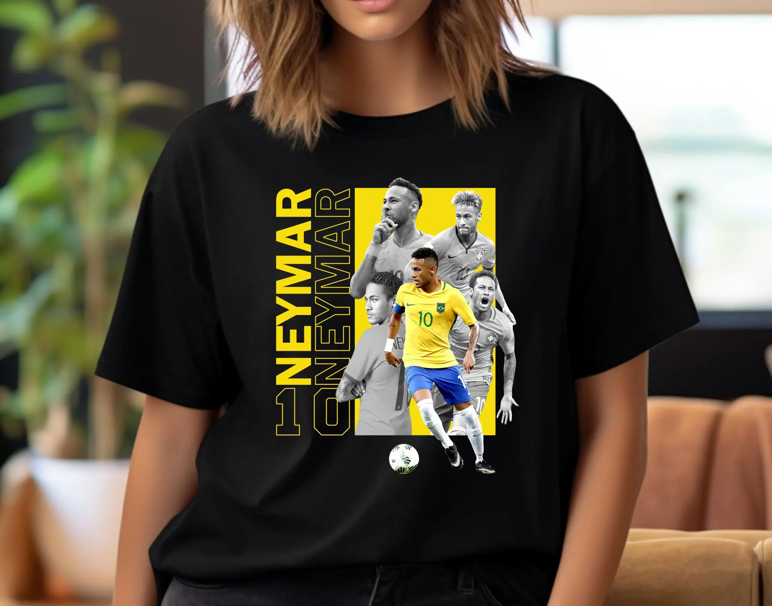 Neymar Soccer T-Shirt Design: Football Streetwear