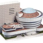 PaperCraft kit NYC Guggenheim Museum 3d paper model crafting PDF plans DIY paper craft template