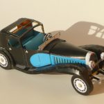 PaperCraft kit Bugatti Royale Coupe Napoleon car 3d paper model crafting kit PDF plans to DIY paper craft template for hobby puzzle decor