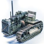 PaperCraft kit Tractor S-60 Stalinesc soviet Chelyabinsk 3d paper model crafting kit PDF plans to print & DIY paper craft template for hobby