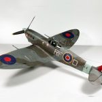 PaperCraft kit Supermarine Spitfire plane 3d paper model crafting kit PDF plans to DIY paper craft template hobby puzzle decor