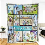 Regular Movie Show Fleece Blanket, Regular-Show Animated TV Series Blanket, Bird Cute Cartoon Blanket, Gifts for Baby, Kid, Teen, Film Fans - Image 2