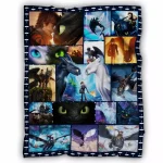 How to train Movie Your Dragon Tooth-less Hiccup Fleece Blanket, Dragon and Friends Animated Blanket, Gifts for Family, Adult, Kid, Baby - Image 3