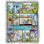 Regular Movie Show Fleece Blanket, Regular-Show Animated TV Series Blanket, Bird Cute Cartoon Blanket, Gifts for Baby, Kid, Teen, Film Fans