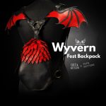 PDF & DXF Leather Dragon Wyvern Fest Backpack PDF Pattern