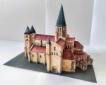 PaperCraft kit Paray le Monial Basilica 3d paper model crafting kit PDF plans to print & DIY paper craft template for hobby puzzle decor - Image 10