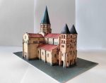 PaperCraft kit Paray le Monial Basilica 3d paper model crafting kit PDF plans to print & DIY paper craft template for hobby puzzle decor - Image 6