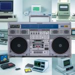 PaperCraft kit Old School Devices Computer Console Jukebox 50+ pack miniature 3d paper model crafting PDF plans to DIY paper craft template