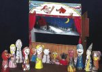 PaperCraft kit Finger Puppets stage 3d paper model crafting PDF plans DIY template