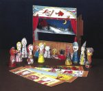 PaperCraft kit Finger Puppets stage 3d paper model crafting PDF plans DIY template - Image 4