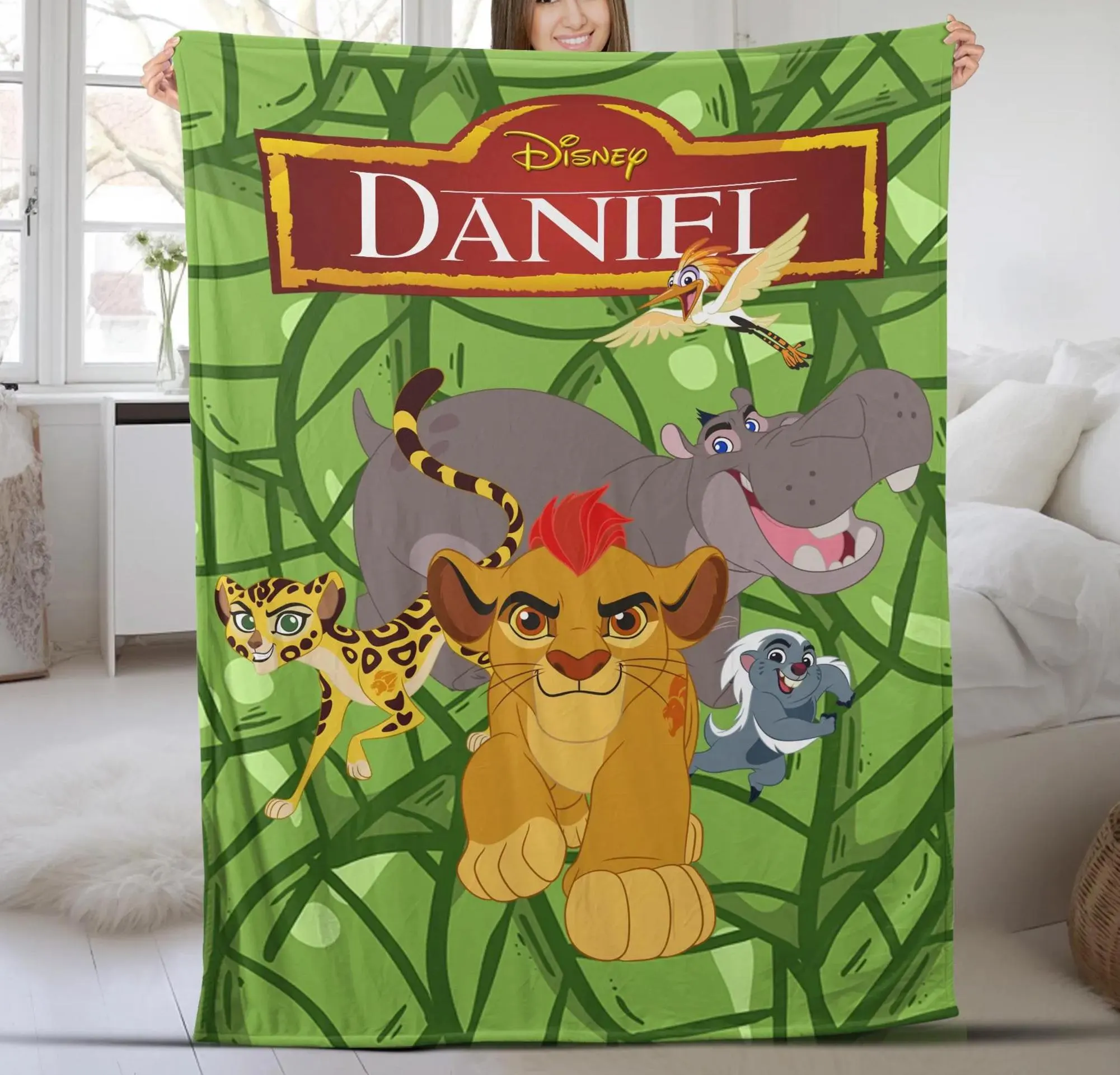 Custom Disneyland Lion Guard Fleece Blanket, Disney Lion Movie King Safari Blanket, Personalized Disneyworld Birthday Lion Guard Blanket Custom DNland Lion Guard Fleece Blanket, DN Lion Movie King Safari Blanket, Personalized DNworld Birthday Lion Guard Blanket - Image 1