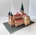 PaperCraft kit Paray le Monial Basilica 3d paper model crafting kit PDF plans to print & DIY paper craft template for hobby puzzle decor - Image 5