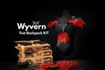 DIY Wyvern Dragon Fest Backpack Kit - Natural Italian Leather- Vachetta- Creative Set