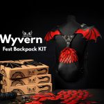 DIY Wyvern Dragon Fest Backpack Kit - Natural Italian Leather- Vachetta- Creative Set