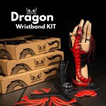 Dragon Wristband DIY Kit - Natural Italian Leather- Vachetta- Creative Set