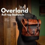 PDF & DXF Overland Leather Roll-top Backpack Pattern