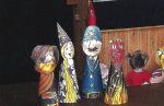 PaperCraft kit Finger Puppets stage 3d paper model crafting PDF plans DIY template - Image 7