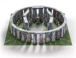 PaperCraft kit Stonehenge megalithic structure 3d paper model crafting kit PDF plans DIY template