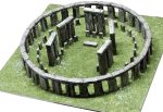 PaperCraft kit Stonehenge megalithic structure 3d paper model crafting kit PDF plans DIY template - Image 3