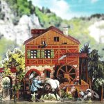 PaperCraft kit Bucolic Countryside Home 3d paper model crafting kit PDF plans to print & DIY paper craft template for hobby puzzle decor