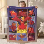 Aladdin Iago Blanket Aladdin Magic Blanket Jafar Iago Blanket Magic Kingdom Throw Blanket for Bed Couch Sofa