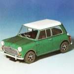 PaperCraft kit Mini detailed car 3d paper model crafting kit PDF plans to print cut & glue DIY paper craft template for hobby puzzle decor