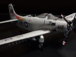 PaperCraft kit A-1 Skyraider aircraft white 3d paper model crafting kit PDF plans to print & DIY paper craft template hobby puzzle decor - Image 6