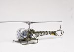 PaperCraft kit H-13 Sioux Bell helicopter 3d paper model crafting kit PDF plans to DIY paper craft template