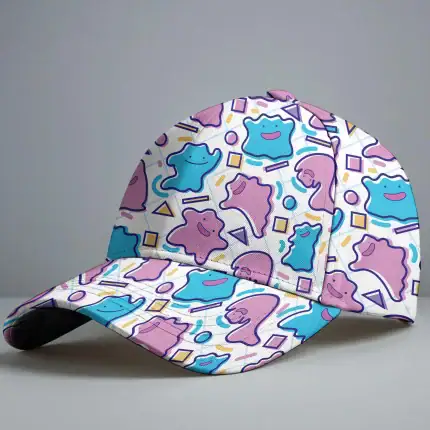 Ditto Baseball Cap, Shiny Ditto Cute Hat, Funny Anime Summer Baseball Cap, Vintage Adjustable Cap, Unisex Baseball Hat, Ditto Gift Hat