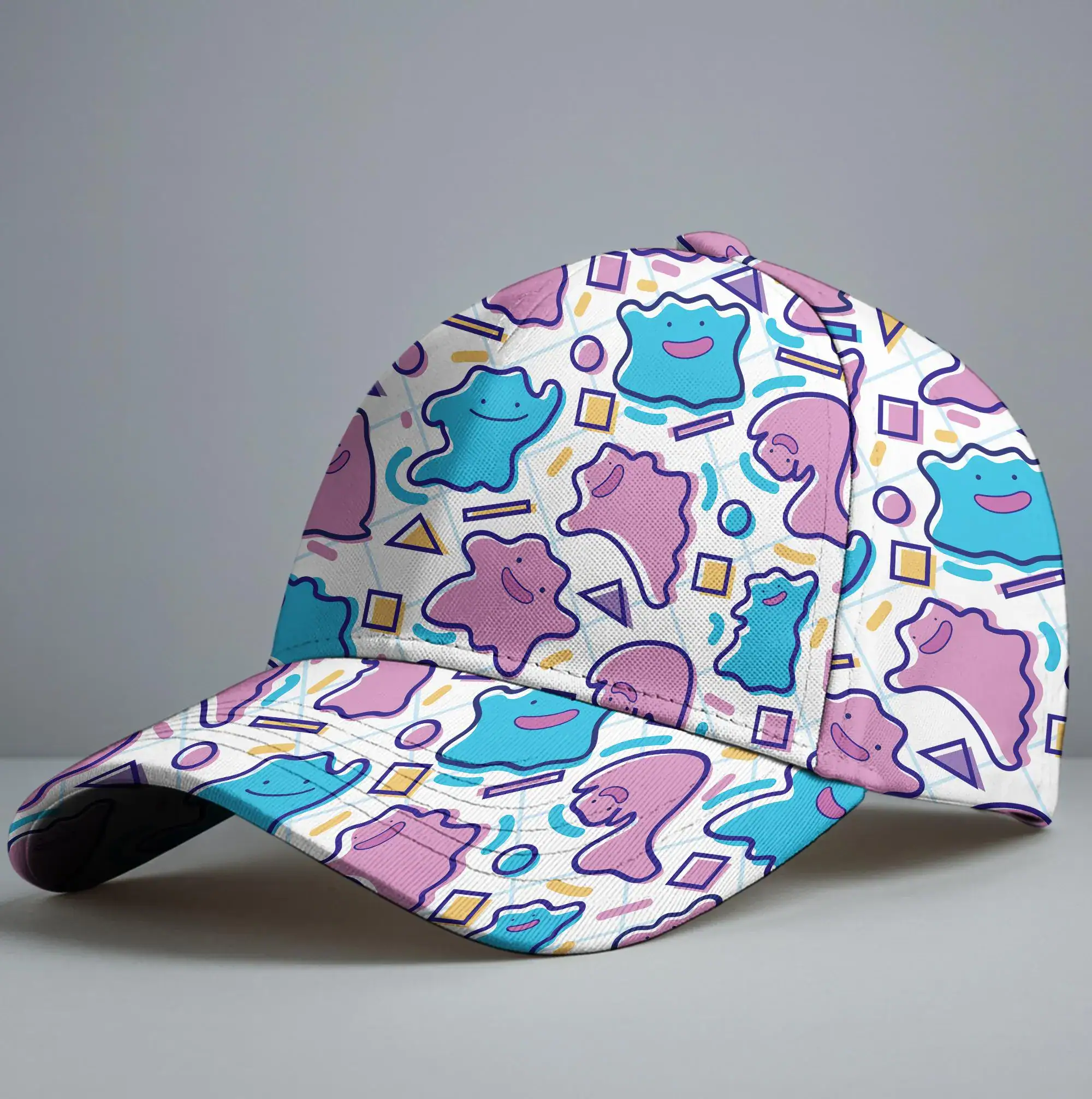 Ditto Baseball Cap, Shiny Ditto Cute Hat, Funny Anime Summer Baseball Cap, Vintage Adjustable Cap, Unisex Baseball Hat, Ditto Gift Hat Ditto Baseball Cap, Shiny Ditto Cute Hat, Funny Anime Summer Baseball Cap, Vintage Adjustable Cap, Unisex Baseball Hat, Ditto Gift Hat - Image 1
