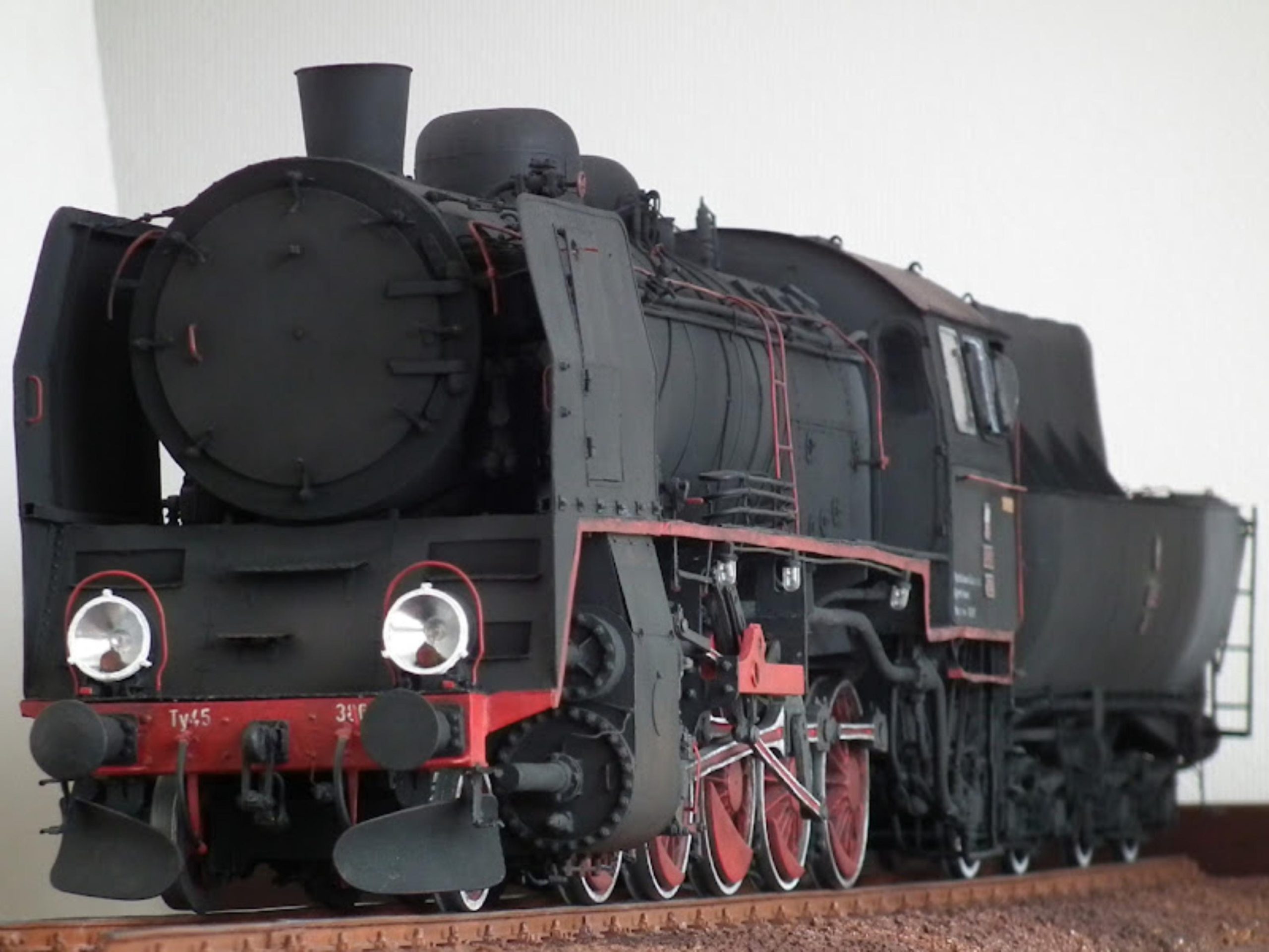 il_fullxfull.7290690735_ls8z.jpg PaperCraft kit Ty45 Steam Locomotive 3d paper model crafting template PDF plans DIY - Image 1