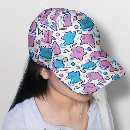 Ditto Baseball Cap, Shiny Ditto Cute Hat, Funny Anime Summer Baseball Cap, Vintage Adjustable Cap, Unisex Baseball Hat, Ditto Gift Hat - Image 5