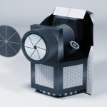 PaperCraft kit CHEOPS CHaracterising ExOPlanets Satellite space telescope 3d paper model crafting kit PDF plans DIY paper craft template