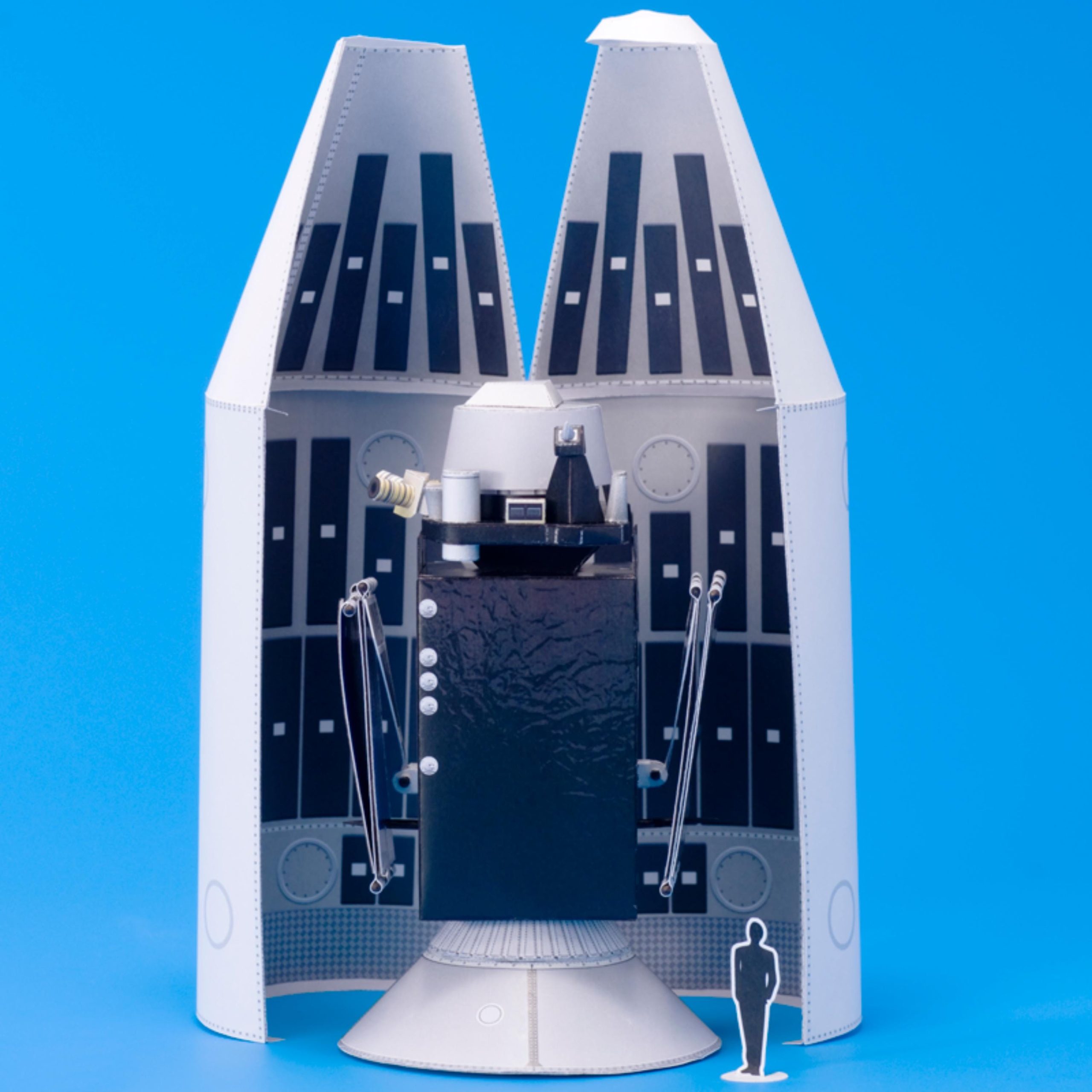 il_fullxfull.7331954361_g6nf.jpg PaperCraft kit Satellite System Quasi-Zenith regional navigation GPS 3d paper model crafting kit PDF plans to DIY paper craft template - Image 1