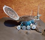 PaperCraft kit Lunar Rover Moonwalker 2 Lunokhod 2 Soviet Union 3d paper model crafting kit PDF plans to print cut& DIY paper craft template