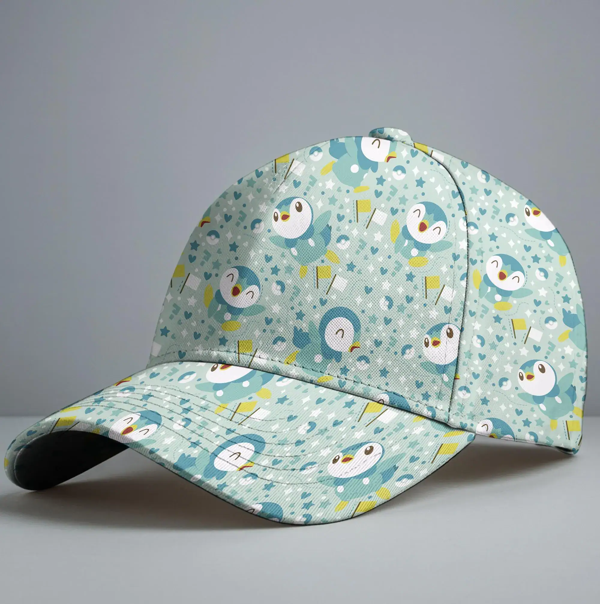 Growlithe Rowlet Baseball Cap, Forest Adventure Kawaii Hat, Cute Animal Pattern Summer Cap, Unisex Baseball Hat, Growlithe Hat Gift