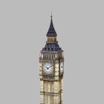 PaperCraft kit Big Ben Clock London 3d paper model crafting PDF plans DIY template
